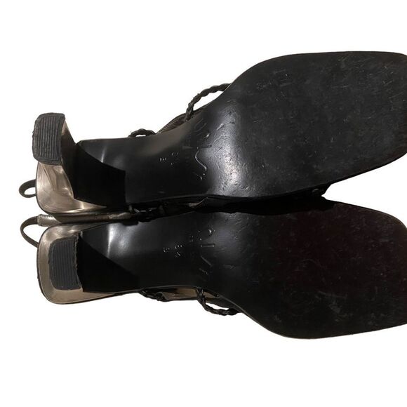 Unusable size 8.5 black heeled sandals excellent condition see pics - Picture 4 of 4